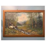 A. Roedel 1930 Oil on Canvas Painting