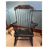 Black Stenciled Rocking Chair