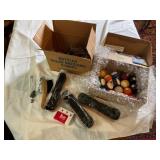 Vintage Pool Balls and Accessories Lot