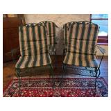 Patio Table and Four Wire Frame Chairs