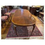 Early Banded Dining Table with Leaves