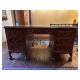Large Vintage Mahogany Executive Desk