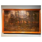 C.W. Schlott 1924 Oil on Canvas Painting