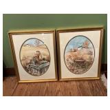 Two Framed Alva Holcombe Watercolors