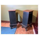 Pair Custom-Made Painted Stools