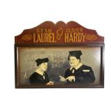 Laurel and Hardy Wood Wall Hang Display