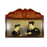 Hardwood Laurel & Hardy Wall Hanging Display
