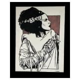 Original Pop Art of Bride of Frankenstein