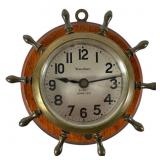 Waterbury Brass Shipï¿½s Wheel Clock