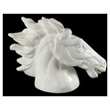Neo-Classical Style Ceramic Horse Head