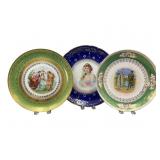 Three Porcelain Decorative Plates