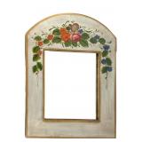Hand-Painted Floral Mirror