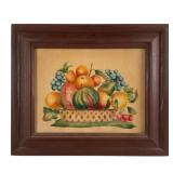 Framed Theorem Painting of Fruit Basket