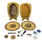 Grouping of Frames, Pins, Tokens, Knife, Seals