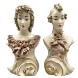 Two Cordey Porcelain Busts