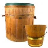 Peterboro Basket Drum Cooler & Cedar Ice Bucket