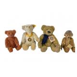 Four Teddy Bears Including Steiff