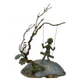 Malcolm Moran ï¿½Girl on Swingï¿½ Sculpture