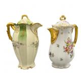 AK Co. LR & L Limoges Chocolate Pots