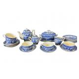 Childs Blue Willow Porcelain Tea Set