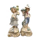 Pair Cordey Porcelain Figurines