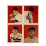 Four 1949 Bowman Baseball Cards