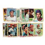 1978 Topps Baseball Cards Lot of 18