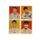 4 1949 Bowman Baseball Cards
