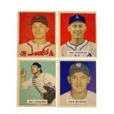 Four 1949 Bowman Baseball Cards