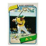 1980 Topps Rickey Henderson Rookie Card