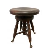 Adjustable Organ Stool With Talon Feet