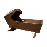 Antique Hooded Rocking Cradle