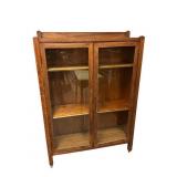 Mission Oak Glass Front Bookcase