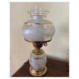 Electrified Gone with the Wind Style Lamp