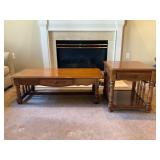 Wood Coffee and Side Table Set
