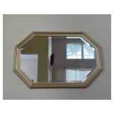 Octagonal Gold Framed Wall Mirror
