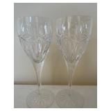 Pair U.S. Open 2006 Waterford Wine Glasses