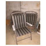 6 Folding Metal Patio Chairs