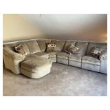 Sectional Sofa with Pillows