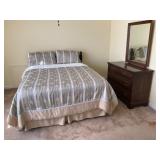 Queen Bed and Bassett Dresser Set