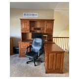 Riverside Meridian Desk and Hutch