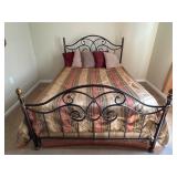 Queen Metal Bed Frame with Mattress Set