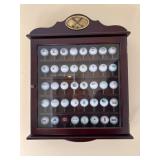 Shadowbox Frame with 40 Golf Balls