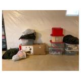 Holiday Decoration Lot with Tree & Wreaths