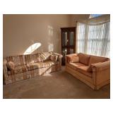 Hickory NC Velvet Sofa and Loveseat