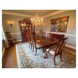 Chippendale Style Dining Set with China Cabinet