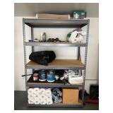 Metal Shelving Unit with Light Rust