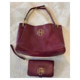 Tory Burch Leather Handbag and Wristlet
