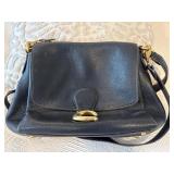 Coach Black Leather Handbag, 10ï¿½14 Inches