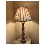 38-Inch Decorative Lamp with Fabric Shade